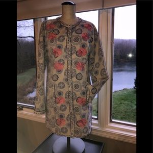 Sundance Catalog Embroidered Jacket size 4